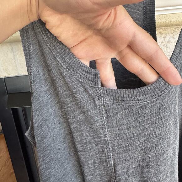 Wilt Tank Top Women's Light Gray Racerback Strap Asymmetrical Small Lagenlook M - Picture 6 of 8